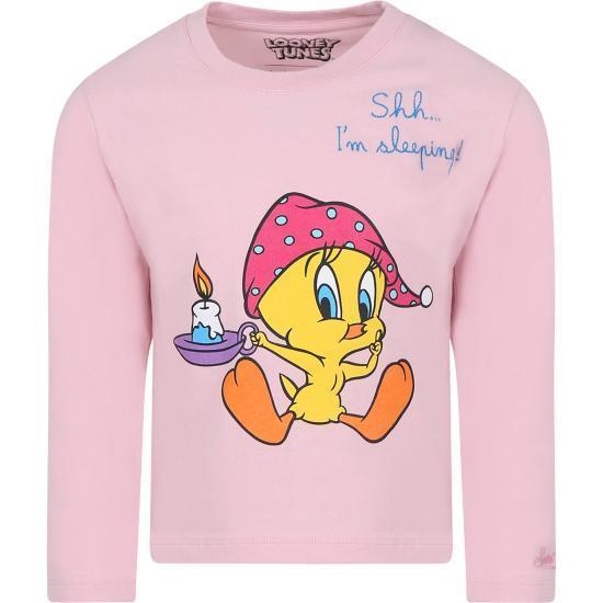 [해외배송] 23FW  주니어  세인트바쓰 라운지 웨어 PENNY TWEETY SLEEPING 22 EMB PINK