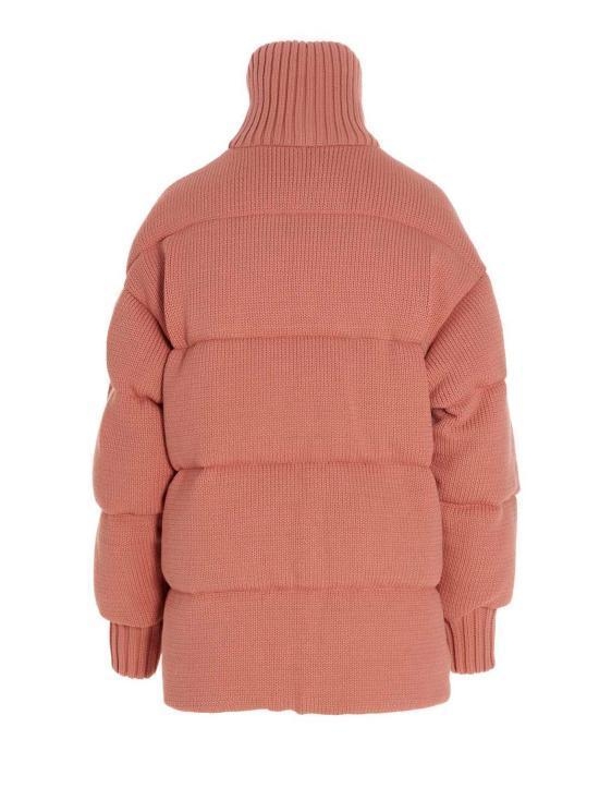 [해외배송] 22FW 옌키옌키 패딩 KNITTEDMICHLINROPECOTTONROPEPEACH Pink