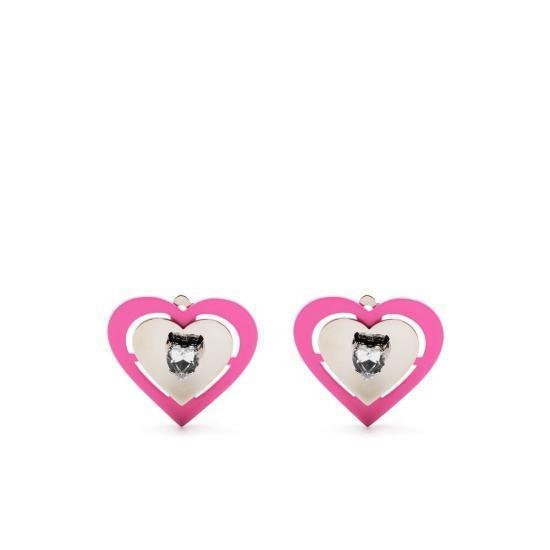 [해외배송] 23SS 사프 사푸 이어링 NEON HEART EARRINGS PINK SILVER PINK