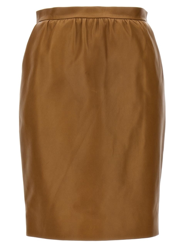 생로랑 SS24 Leather skirt 784247Y5OA22576