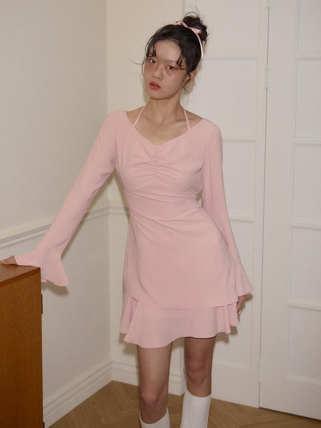 Ballet Mini Dress_ Peach