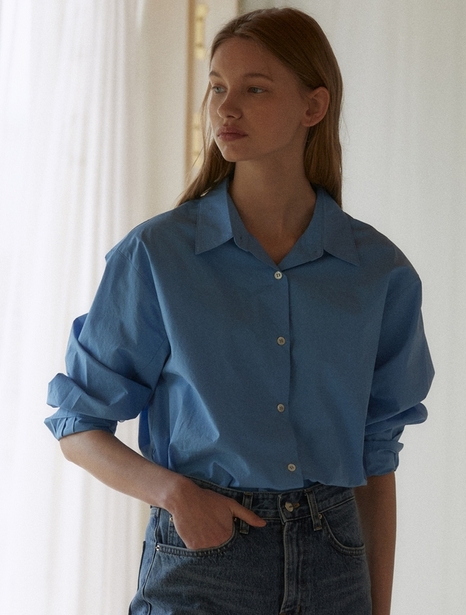 loose fit shirt (blue)