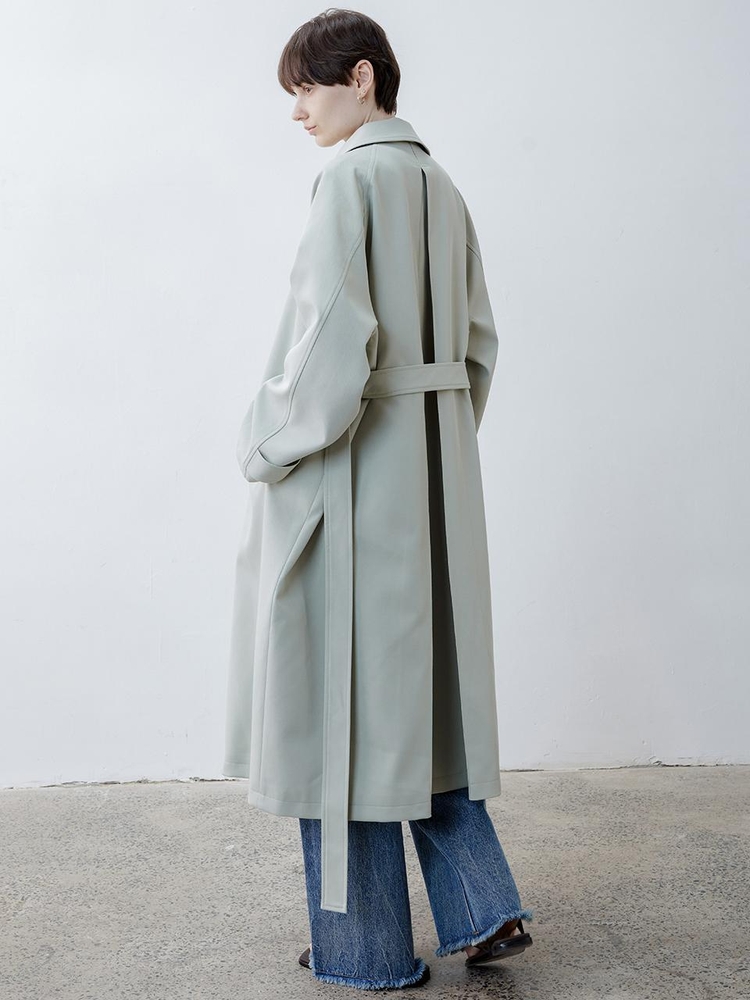 TG_Classic belted windbreaker coat_MINT