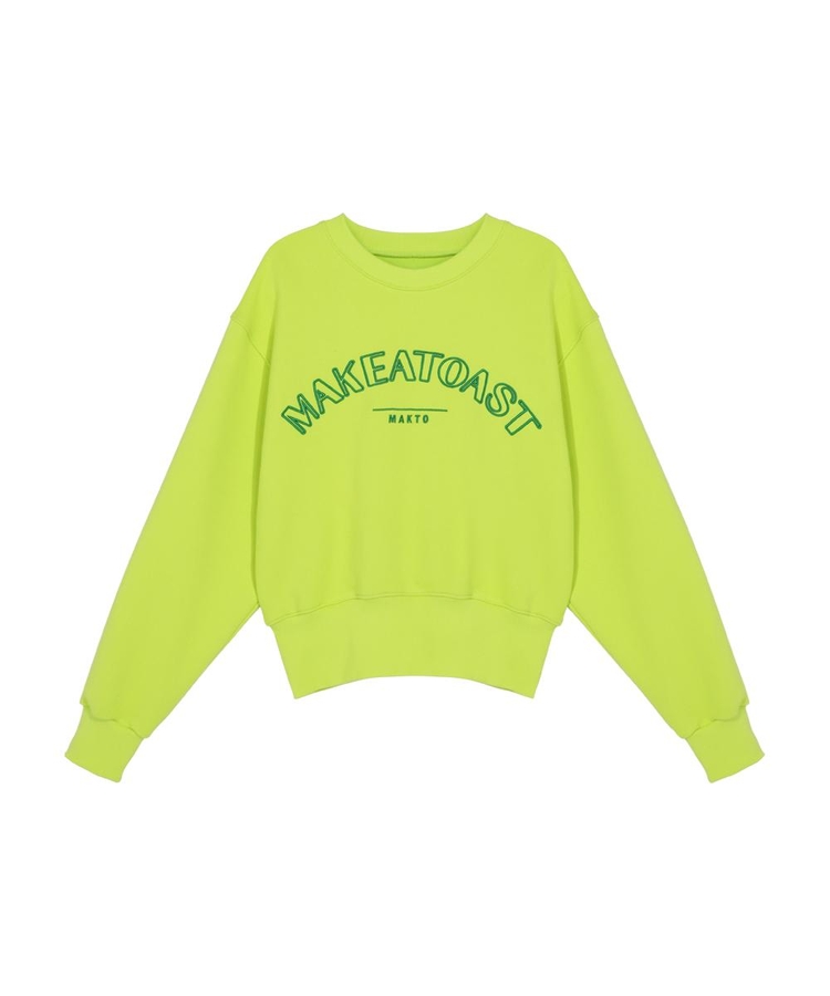 CLASSIC LOGO SWEATSHIRTS LIME MBCSTO015YE