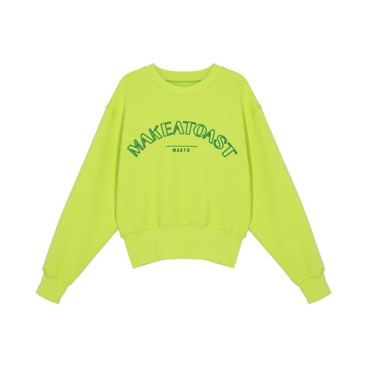 CLASSIC LOGO SWEATSHIRTS LIME MBCSTO015YE