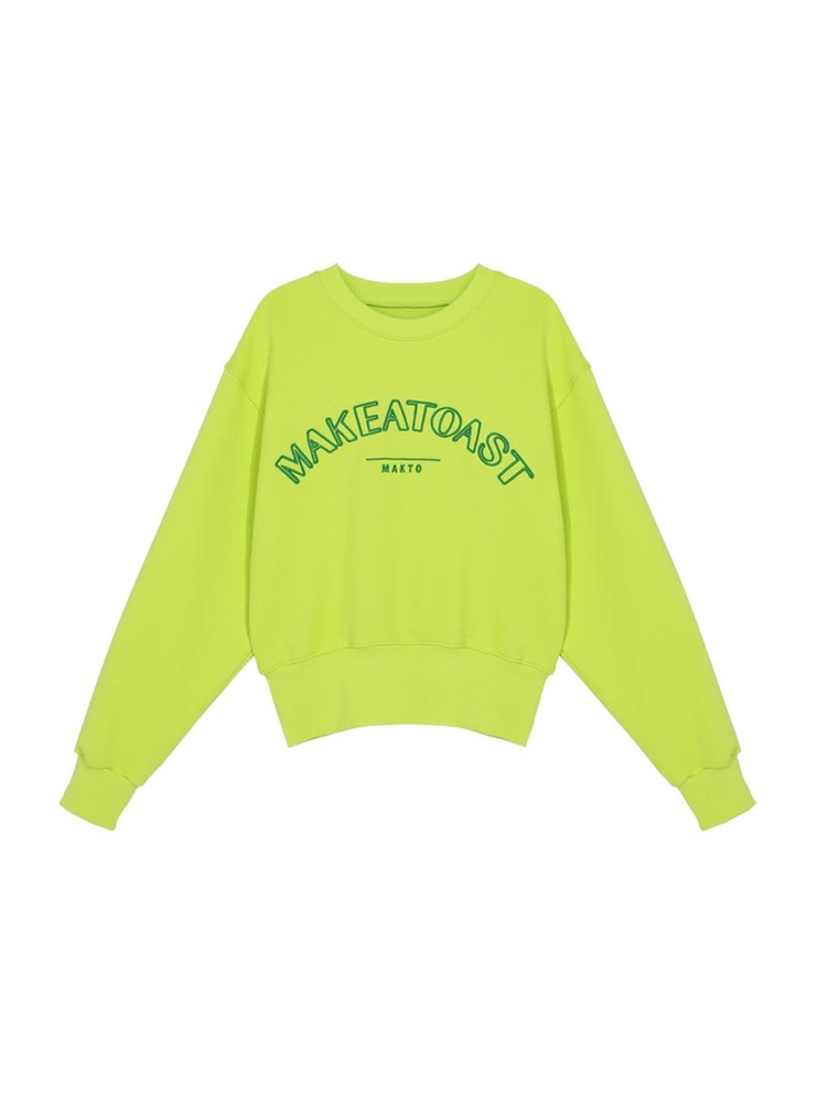 CLASSIC LOGO SWEATSHIRTS LIME MBCSTO015YE