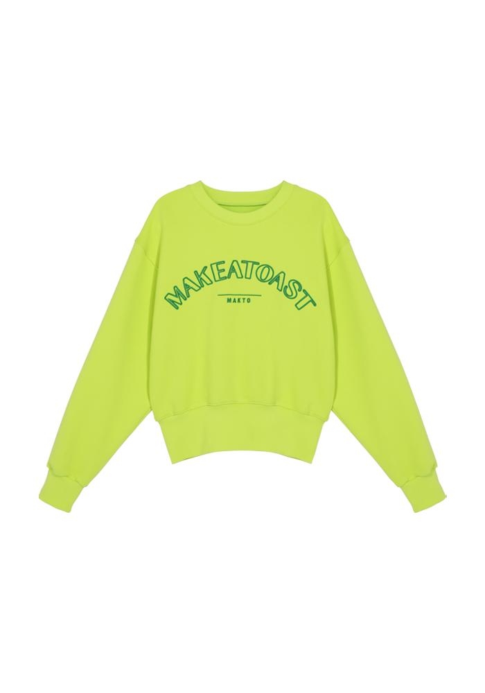 CLASSIC LOGO SWEATSHIRTS LIME MBCSTO015YE