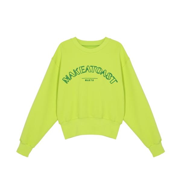 CLASSIC LOGO SWEATSHIRTS LIME MBCSTO015YE