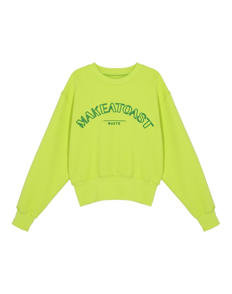 CLASSIC LOGO SWEATSHIRTS LIME MBCSTO015YE