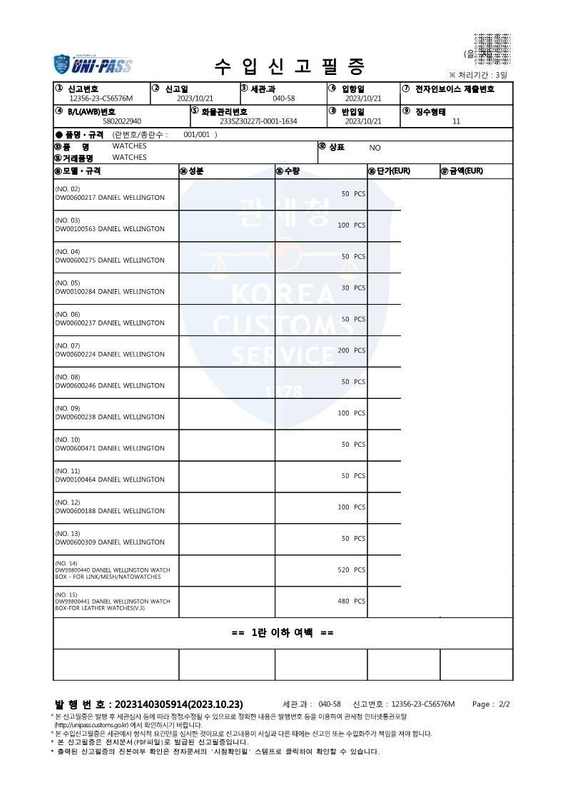 다니엘웰링턴 Petite York 공용시계 DW00600188