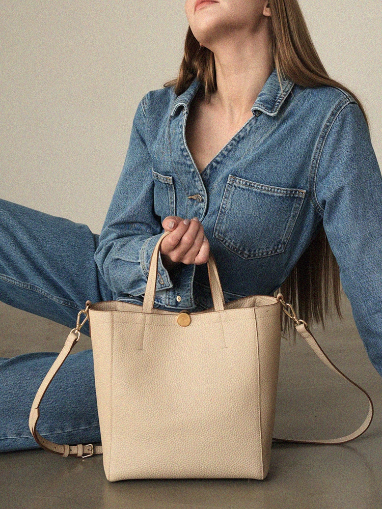 24SS Lether Big Tote [YURA BAG]_2 color