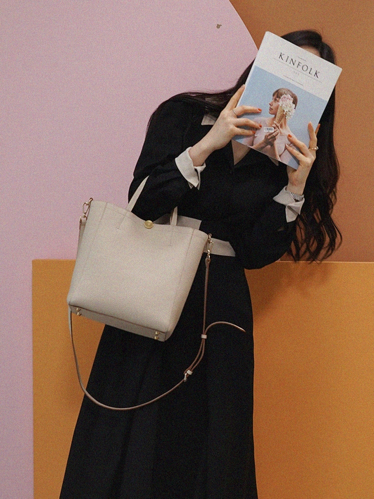 24SS Lether Big Tote [YURA BAG]_2 color