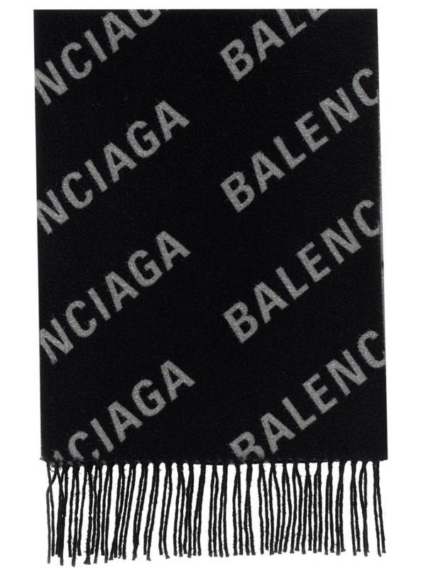 발렌시아가 FW22 WOOL SCARF WITH LOGO 697725_421B11077