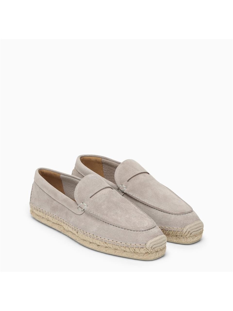 크리스티안 루부탱 SS24 Christian Louboutin Goose-coloured suede espadrilles 1240942LE