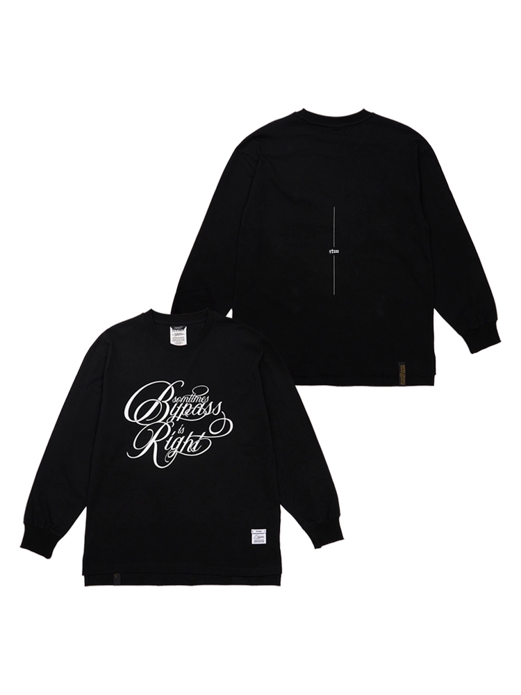 Bypass Oversized Long Sleeves T-Shirts Black