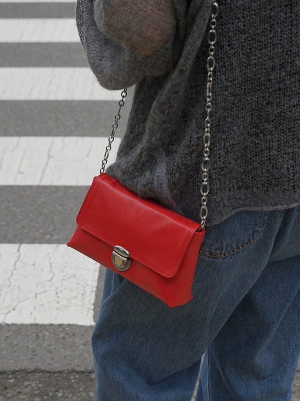 Pendu. Wide bag Quince Red color 펜두 와이드 퀸스 레드