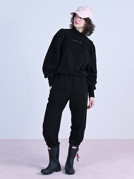 Colour Puff Sweatshirt Set Up Black WBCSST001BK