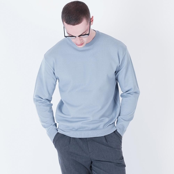 Heavy Basic Round Knit (Navy)