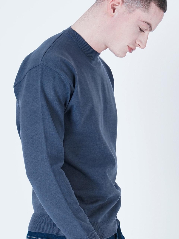 Heavy Basic Round Knit (Navy)