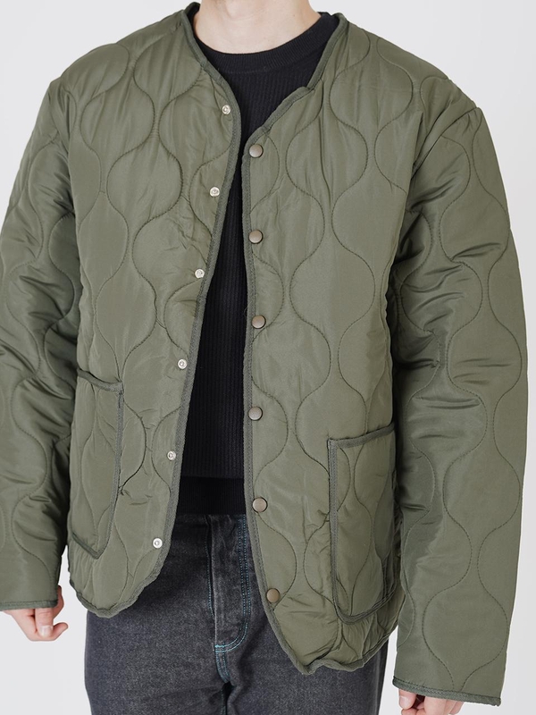 Quilting Light Up Down Jacket (Khaki)