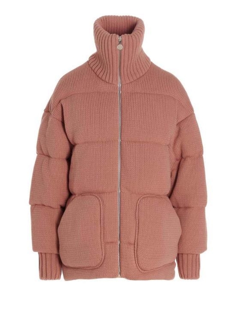 [해외배송] 22FW 옌키옌키 패딩 KNITTEDMICHLINROPECOTTONROPEPEACH PINK