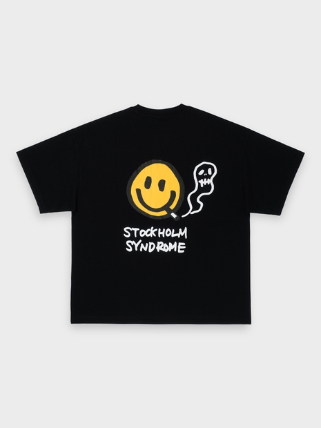 OVERSIZE FIT SMOKER TEE - BLACK