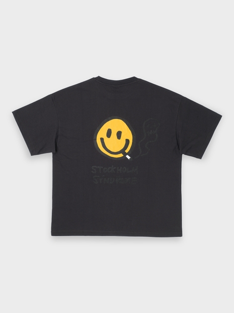 OVERSIZE FIT SMOKER TEE - CHARCOAL