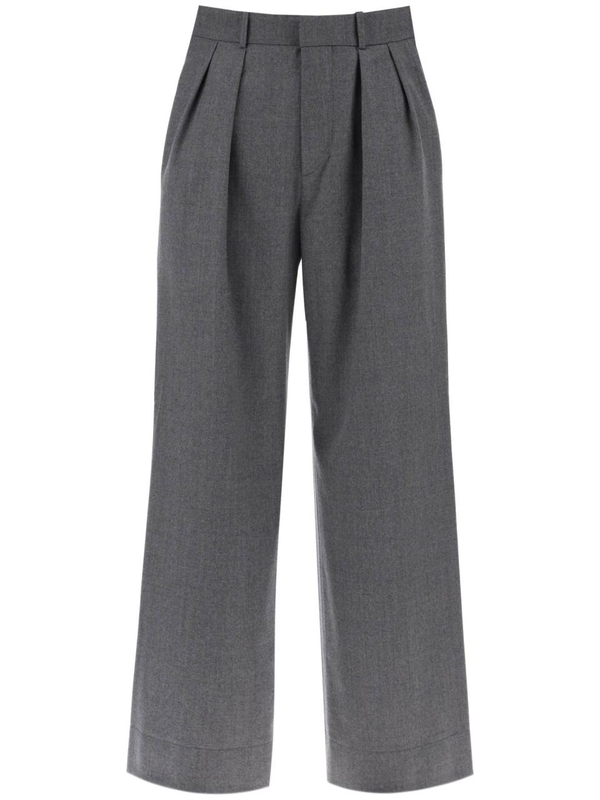 워드로브 NYC SS24 Wardrobe.nyc wide leg flannel trousers for men or W2075PCFL