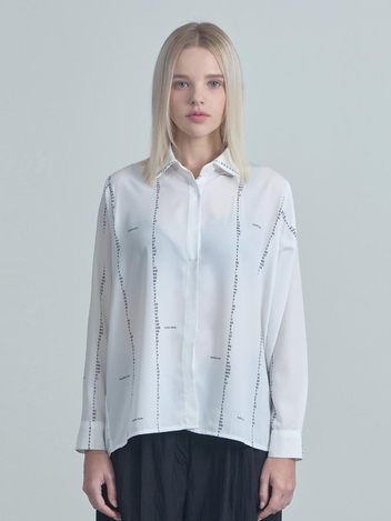 MO number blouse-White