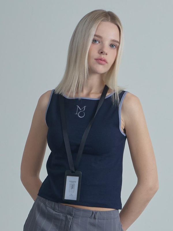 MO Two-Way Sleeveless Top-Navy