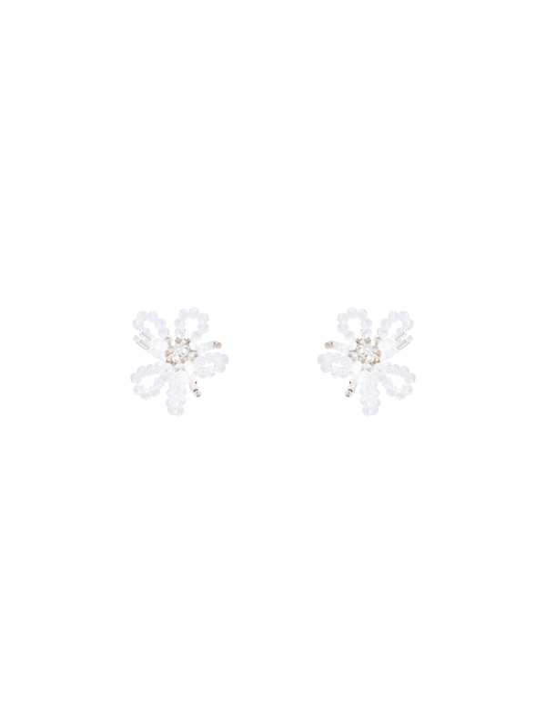 Shining Beads Flower Earrings (L241MER020)