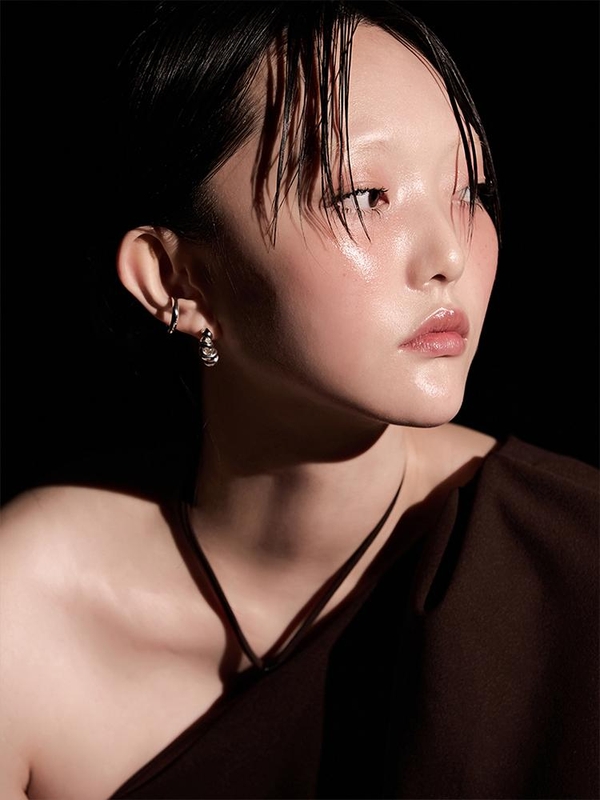 HUSTAD 204 Gold Basic Earcuff_925 실버 / 14K 골드 라운드 베이직 이어커프