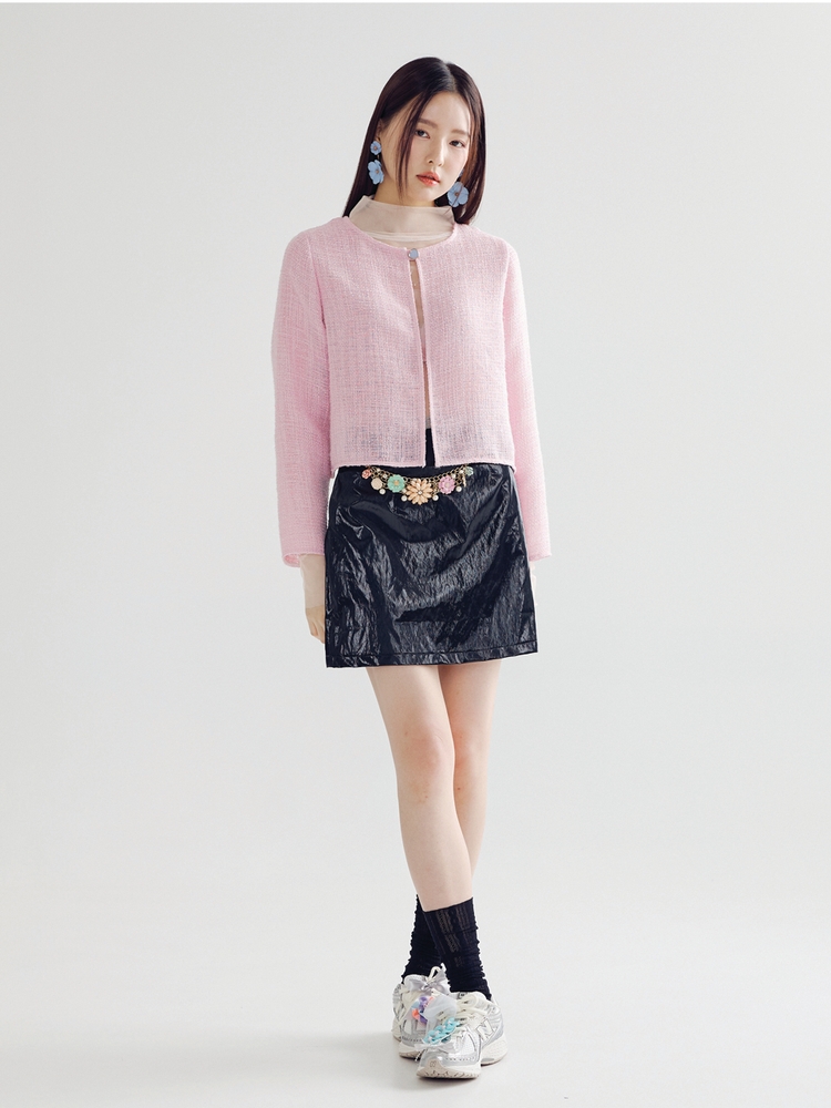 TWEED JACKET  _ PINK