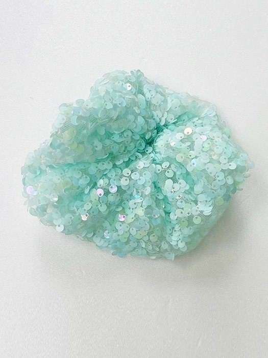 LANTERNE scrunchie | SEQUIN MINT