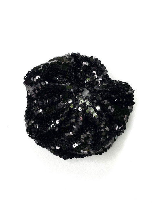 LANTERNE scrunchie | SEQUIN BLACK