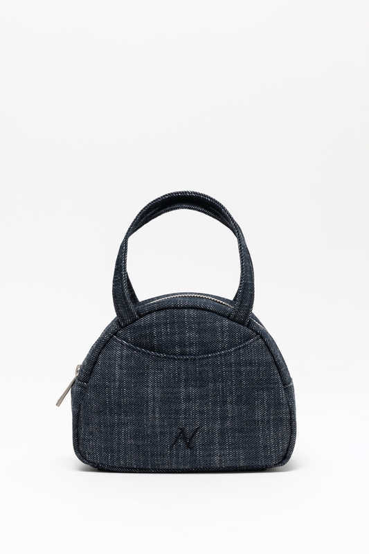 half mini tote bag (denim)