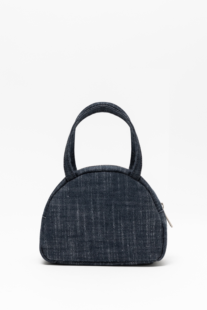 half mini tote bag (denim)