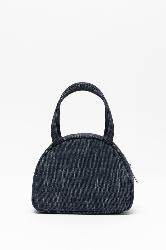 half mini tote bag (denim)