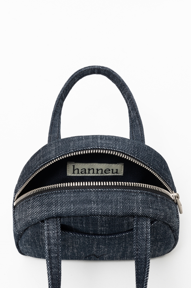 half mini tote bag (denim)