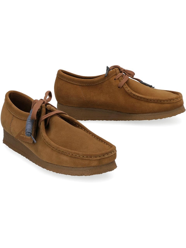 클락스 FW22 Wallabee suede lace-up shoes 26155518_ColaSuede