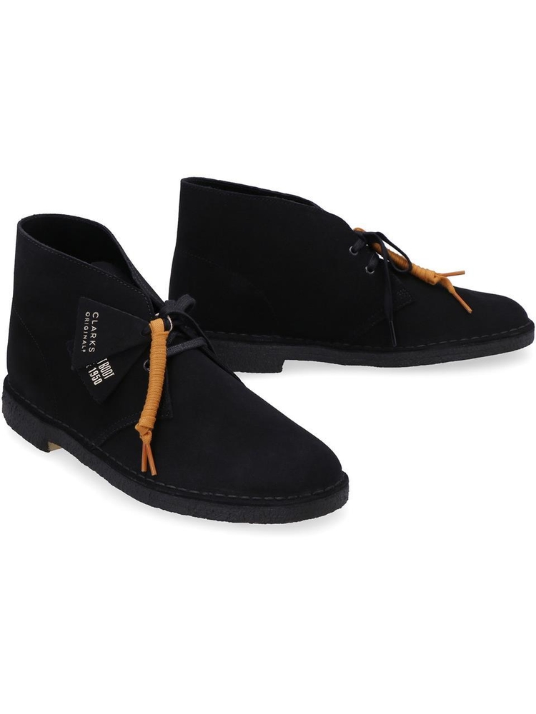 클락스 FW22 Suede desert boots 26155480_BlackSuede