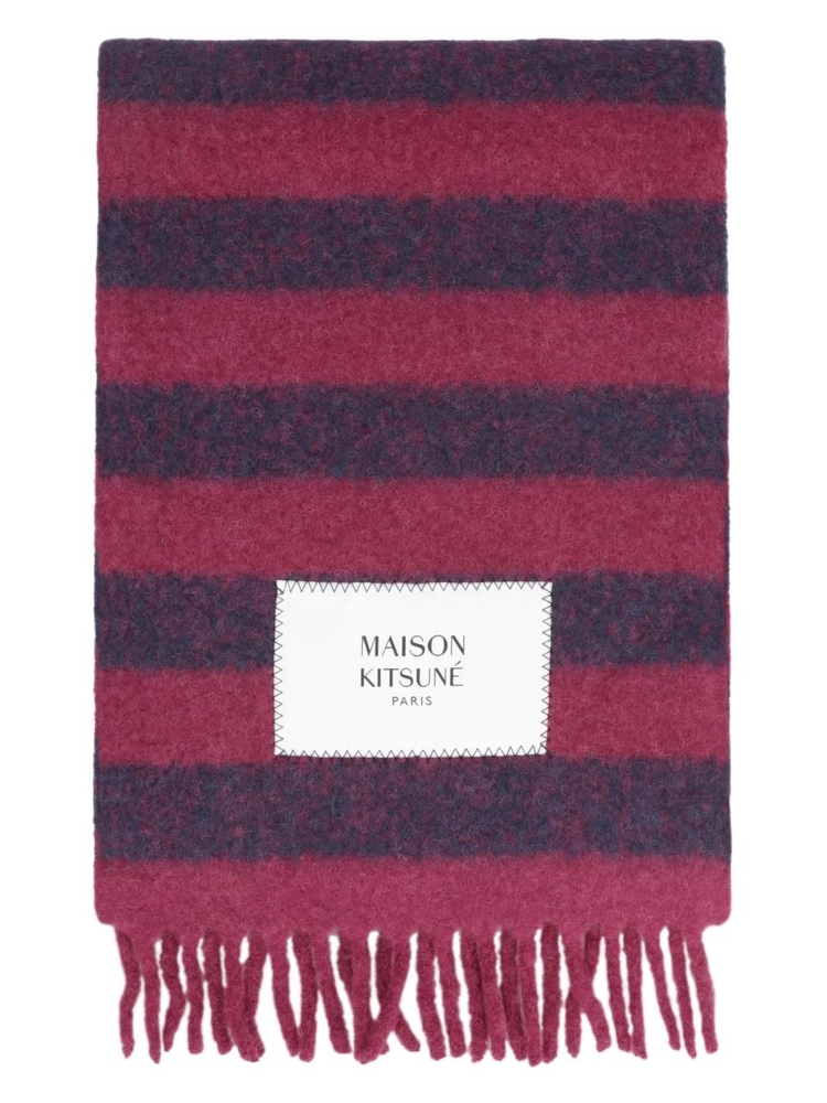 메종키츠네 FW23 Alpaca-wool scarf LW06202WA0019_S582