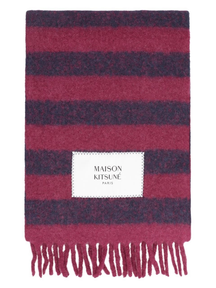 메종키츠네 FW23 Alpaca-wool scarf LW06202WA0019_S582