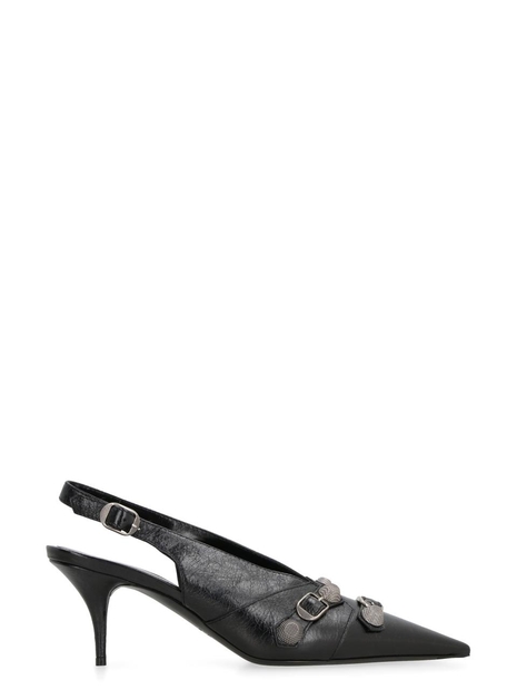 발렌시아가 FW23 Cagole leather slingback pumps 714251WAD4E_1081