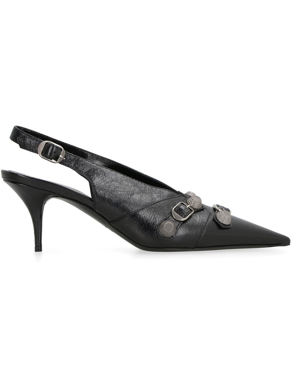 발렌시아가 FW23 Cagole leather slingback pumps 714251WAD4E_1081