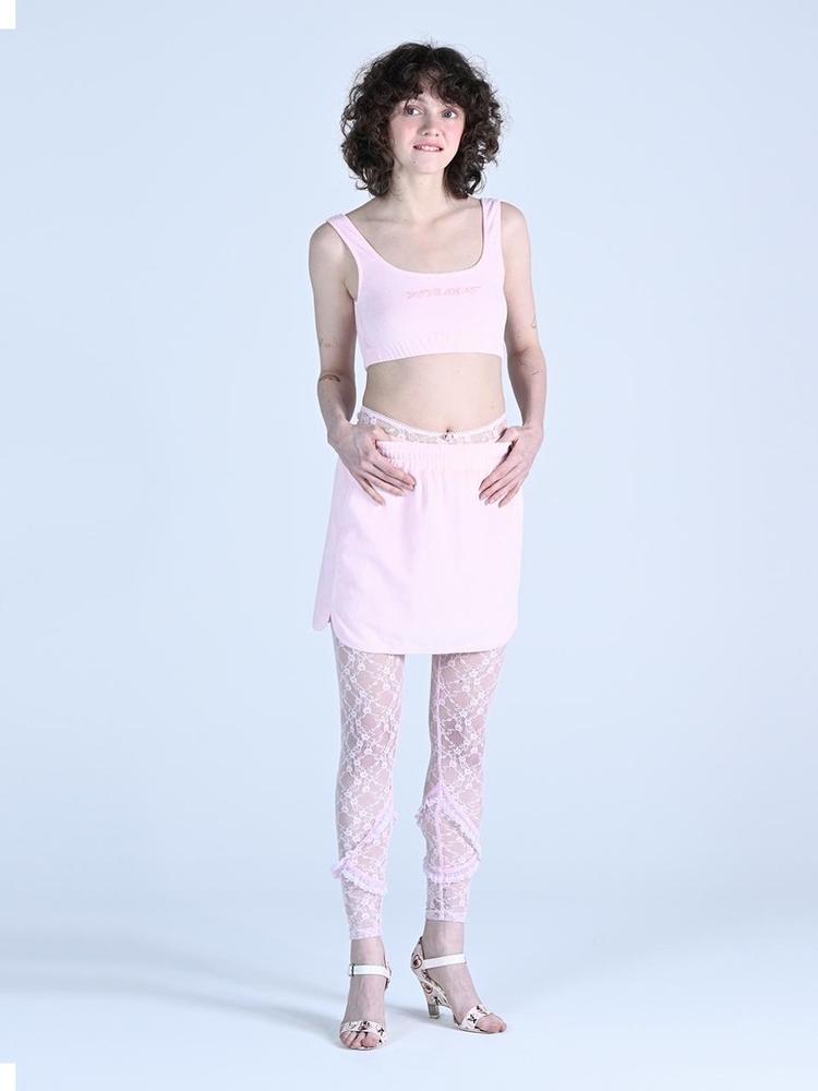 Cozy Jam Mini Skirt Light Pink WBDSSK002LP