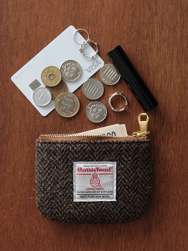 Harris Tweed x Chamfer Standard Wallet Brown Color 해리스트위드 챰퍼 지갑 브라운