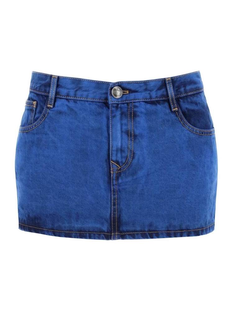 비비안웨스트우드 SS24 Vivienne westwood denim foam mini skirt for 19030012W00HY