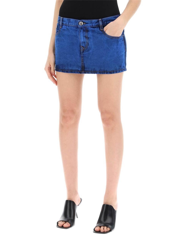 비비안웨스트우드 SS24 Vivienne westwood denim foam mini skirt for 19030012W00HY