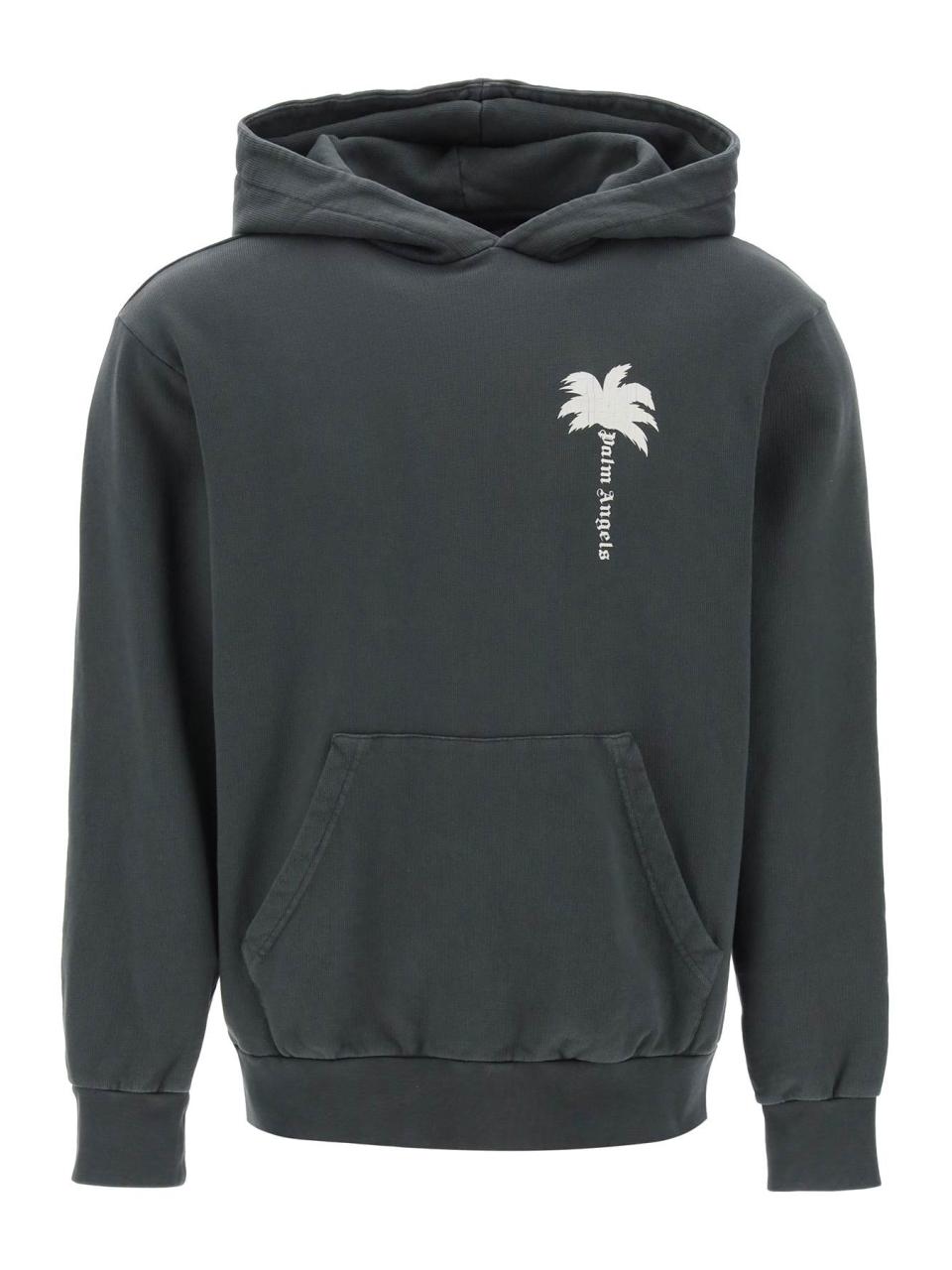 PALM ANGELS | 팜 엔젤스 SS24 Palm angels the palm hooded sweatshirt with PMBB058S24FLE004 팜 엔젤스 SS24 Palm angels the palm... 